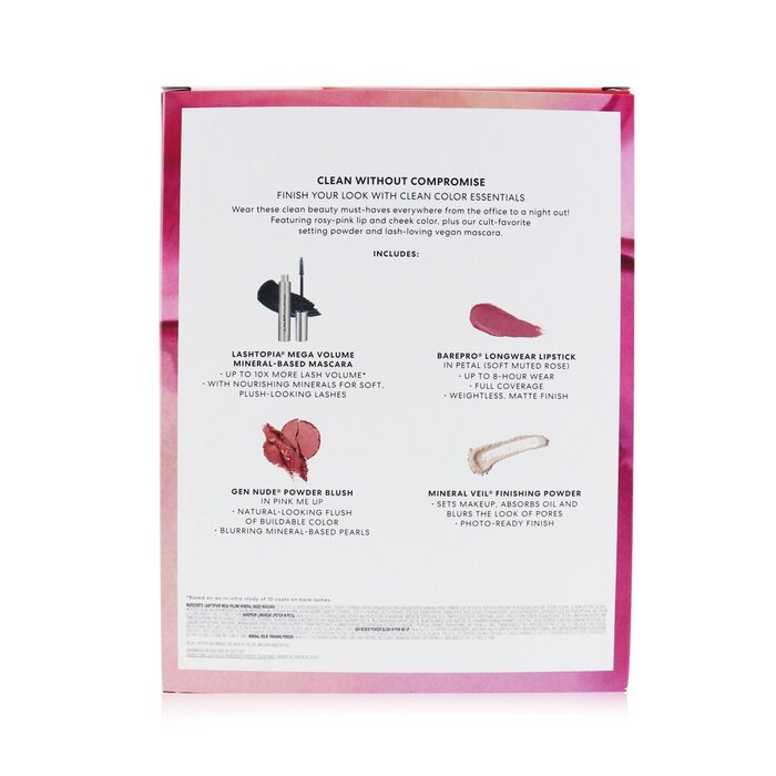 BareMinerals Fabulous Four Full Size Makeup Essentials Set (1x Mineral Veil Finishing Powder, 1x Blush, 1x Lipstick, 1x Mascara) 4pcsProduct Thumbnail