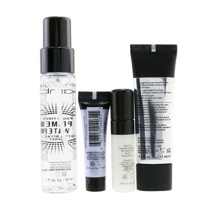 Smashbox Try Me: Face Primer Set (1x Original Smooth + Blur Primer, 1x Primer Water, 1x Primerizer, 1x Minimize Pores Primer) (Box Slightly Damaged) 4pcsProduct Thumbnail
