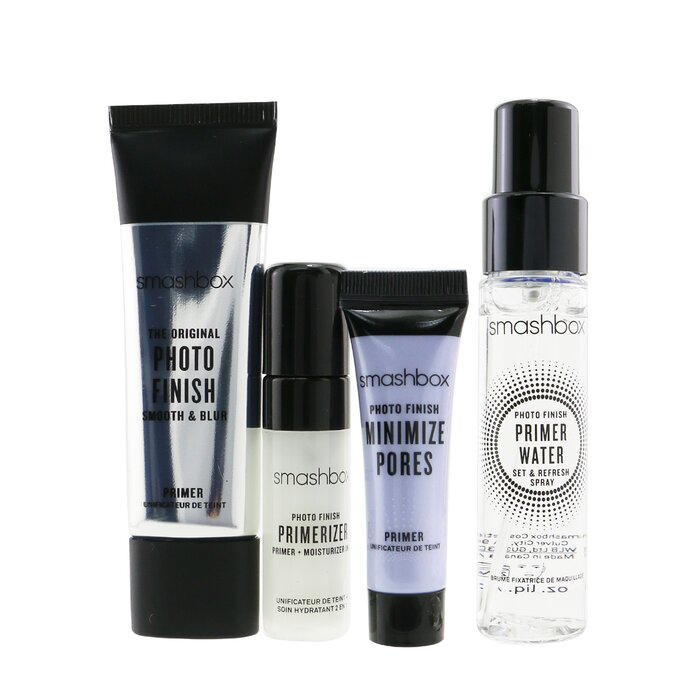 Smashbox Try Me: Face Primer Set (1x Original Smooth + Blur Primer, 1x Primer Water, 1x Primerizer, 1x Minimize Pores Primer) (Box Slightly Damaged) 4pcsProduct Thumbnail