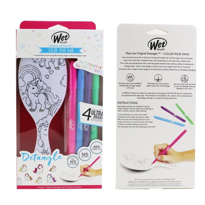 Wet Brush Original Detangler Color Your Own 5pcsProduct Thumbnail