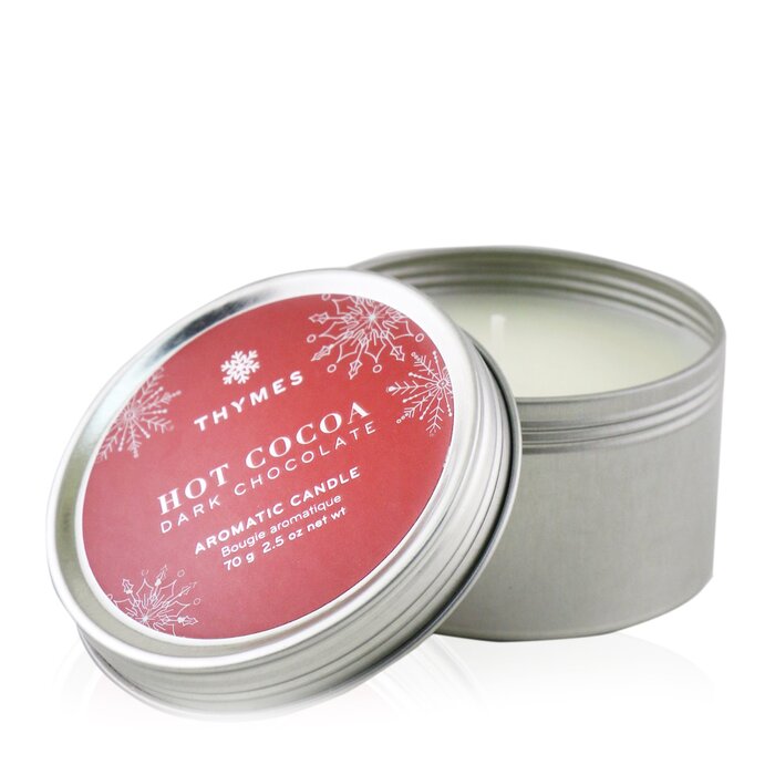 Thymes Vela Aromática (Lata de Viaje) - Hot Cocoa Dark Chocolate 70g/2.5ozProduct Thumbnail
