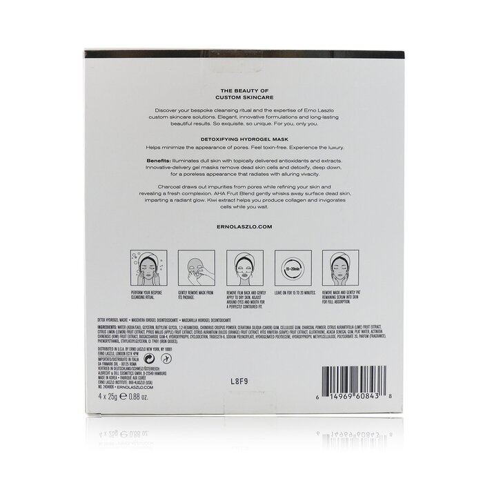 Erno Laszlo - Detoxifying Hydrogel Mask 4x25g/0.88oz - Masks | Free ...