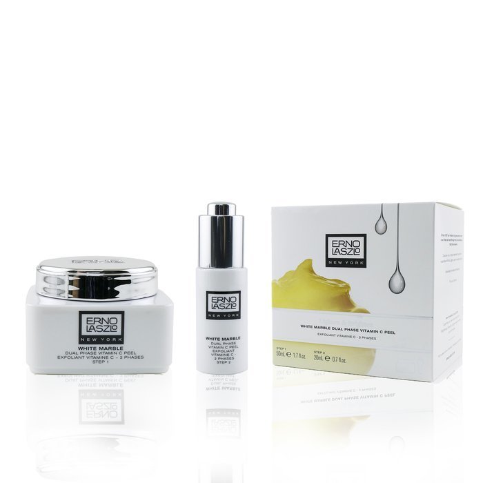 Erno Laszlo White Marble Dual Phase Vitamin C Peel (Paso 1 50ml/1.7oz + Paso 2 20ml/0.7oz) 2phasesProduct Thumbnail