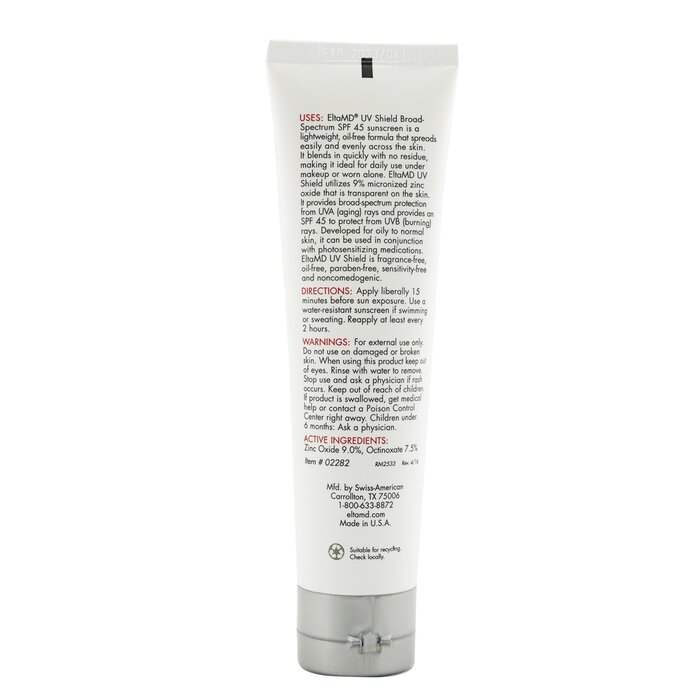 EltaMD UV Shield Face & Body Sunscreen SPF 45 - For Oily To Normal Skin (Box Slightly Damaged) 85g/3ozProduct Thumbnail
