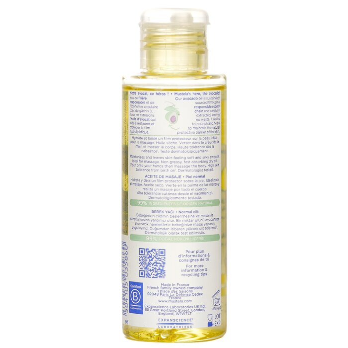 Mustela Oliwka dla dzieci (do skóry normalnej) 100ml/3.38ozProduct Thumbnail