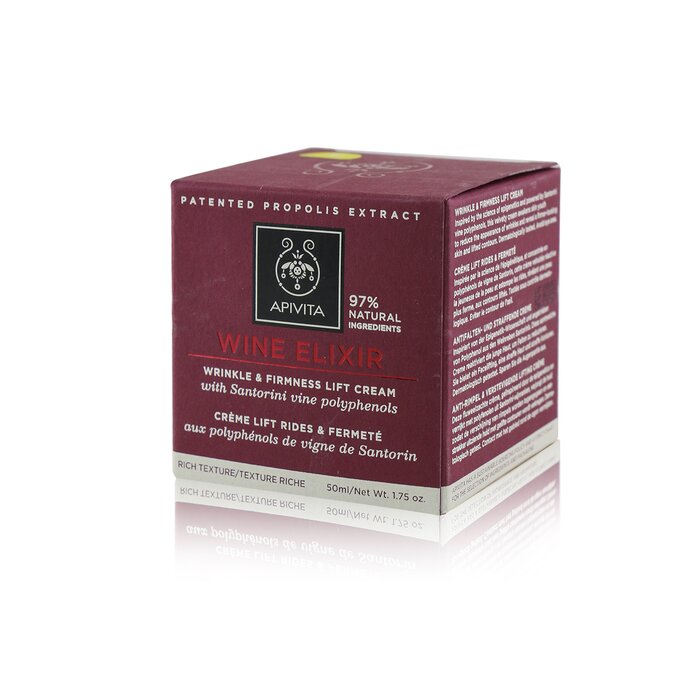 Apivita Wine Elixir Creme para Levantar Rugas e Firmeza - Textura Rica 50ml/1.75ozProduct Thumbnail