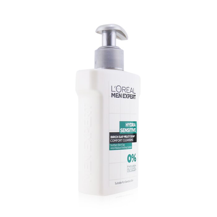 L'Oreal 萊雅 Men Expert Hydra Sensitive Birch Sap Milky Soap Comfort Cleansing (For Sensitive Skin) 150ml/5ozProduct Thumbnail