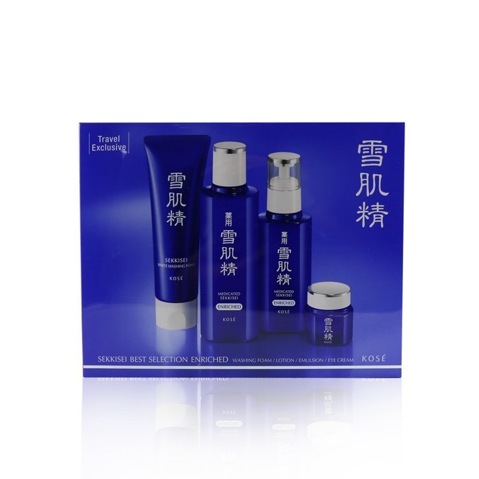 Kose Sekkisei Best Selection Enriched Set: Washing Foam 130g+Enriched Lotion 200ml+Enriched Emulsion 140ml+Eye Cream 20g 4pcsProduct Thumbnail