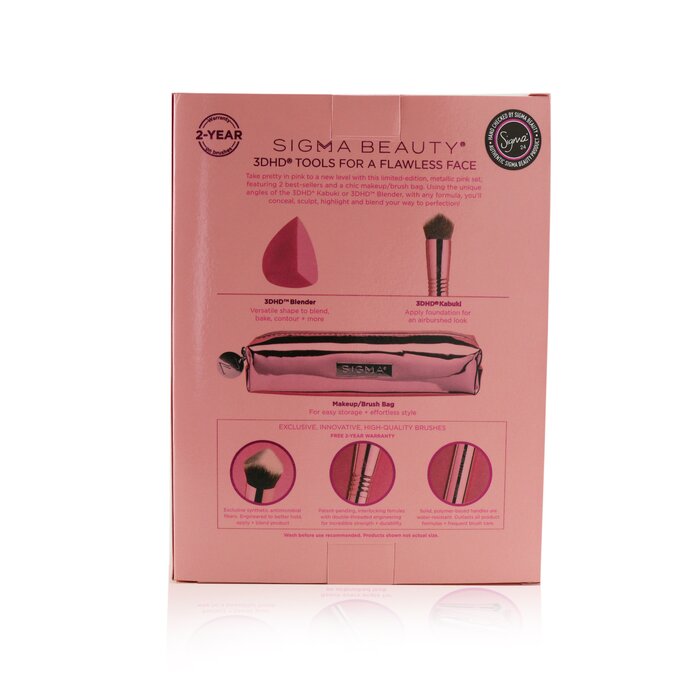 西格玛  Sigma Beauty 3DHD完美工具组合(1x 美妆蛋, 1x 蘑菇刷, 1x化妆包 2pcs+1bagProduct Thumbnail