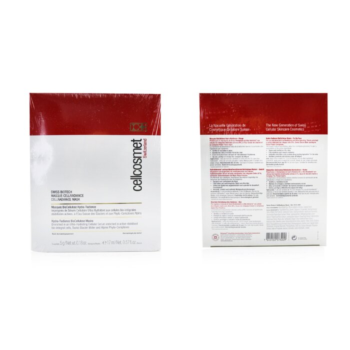 Cellcosmet & Cellmen 瑞妍  Cellcosmet Swiss Biotech CellRadiance面膜 5 SachetsProduct Thumbnail