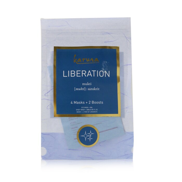 Karuna Liberation Kit: Hydrating+ Face Mask + Anti-Oxidant+ Face Mask + Renewal+ Eye Mask + Under Eye Melting Boost 6pcsProduct Thumbnail