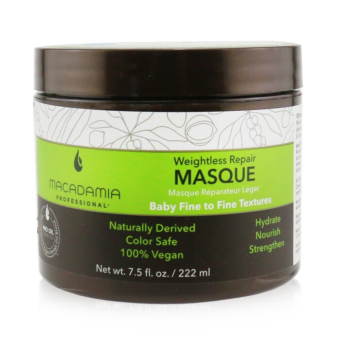 Macadamia Natural Oil Professional Weightless Repair Masque (Baby Fine to Fine Textures) 222ml/7.5ozProduct Thumbnail