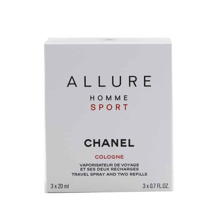 Chanel Allure Homme Sport Одеколон Спрей и 2 Запасных Блока 3x20ml/0.7ozProduct Thumbnail