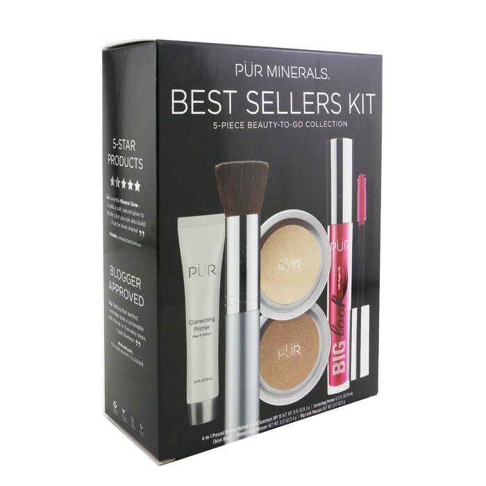PUR (PurMinerals) Best Sellers Kit (5 Piece Beauty To Go Collection) (1x Primer, 1x Pressed Powder, 1x Bronzer, 1x Mascara, 1x Brush) 5pcsProduct Thumbnail