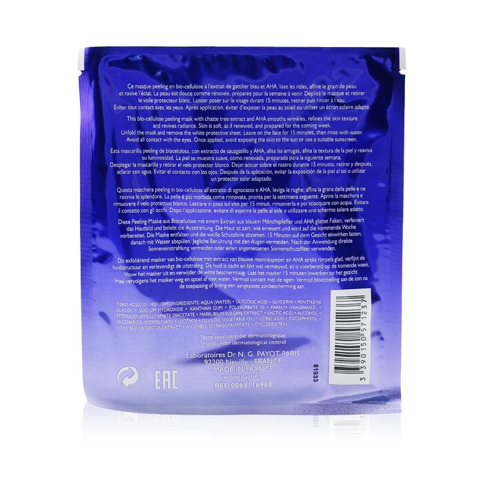 Payot Blue Techni Liss Weekend Chrono Renewing Peel Mask 10Pcs Payot Blue Techni Liss Weekend Chrono Renewing Peel Mask 10Pcs