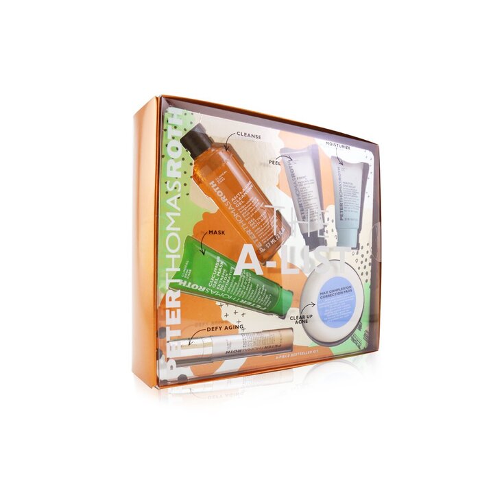 Peter Thomas Roth Kit The A-List 6-Piece Bestseller: Gel Limpiador 57ml + Gel Peeling 15ml + Cucumber Gel Mascarilla 30ml + Almohadillas Correctoras 20pzs + Suero 10ml + Hidratante 20ml 6pcsProduct Thumbnail