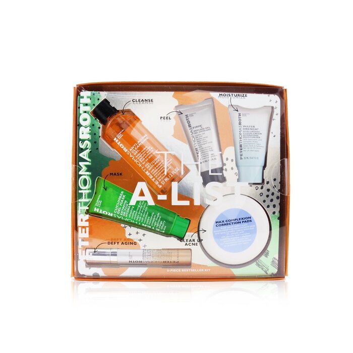 Peter Thomas Roth Kit The A-List 6-Piece Bestseller: Gel Limpiador 57ml + Gel Peeling 15ml + Cucumber Gel Mascarilla 30ml + Almohadillas Correctoras 20pzs + Suero 10ml + Hidratante 20ml 6pcsProduct Thumbnail