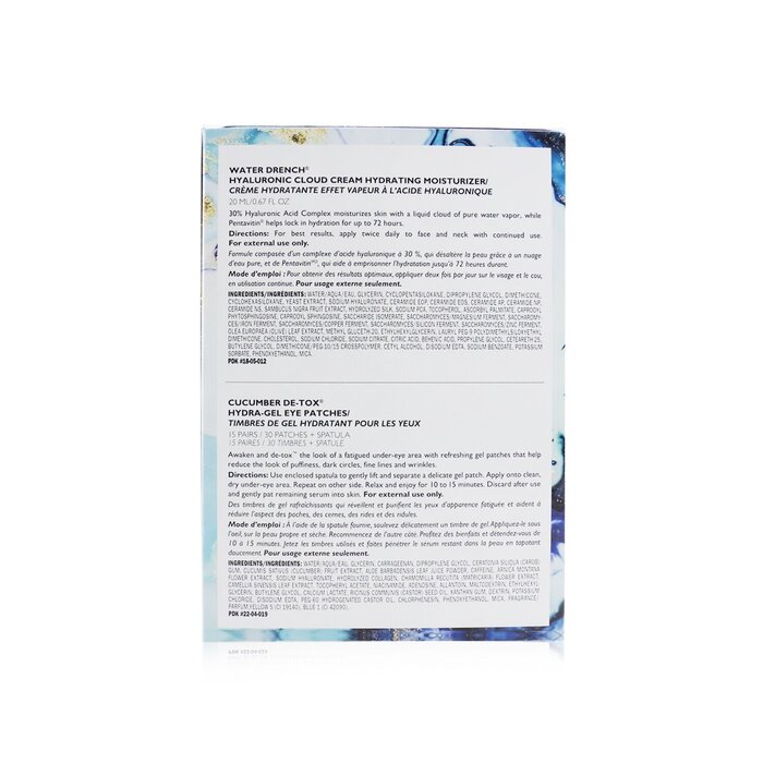 Peter Thomas Roth Drench & De-Tox 2-Piece Kit: Hydrating Moisturizer 20ml + Cucumber Eye Patches 15pairs 2pcsProduct Thumbnail