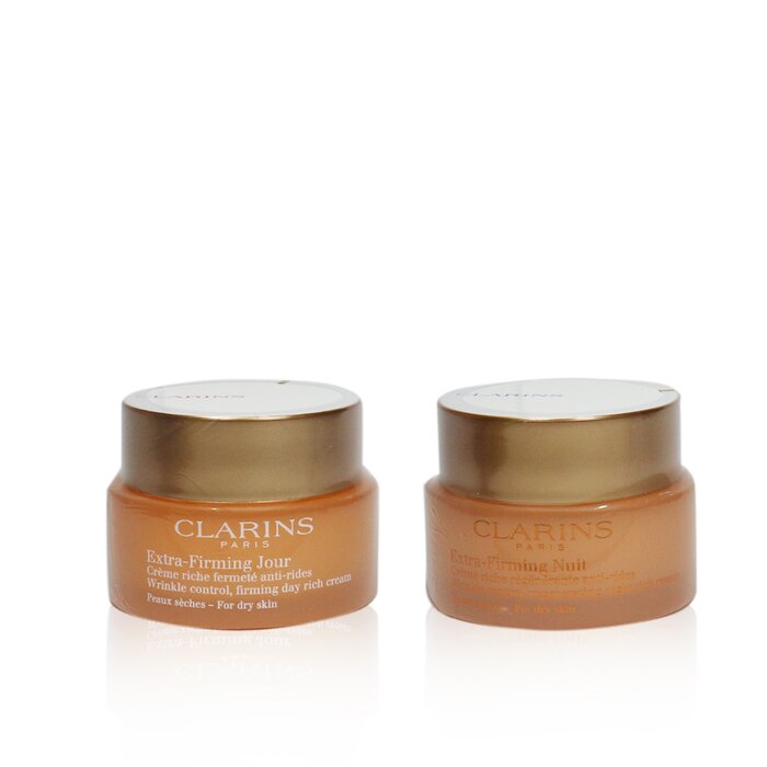Clarins Extra-Firming Partners Set (Dry Skin): Firming Day Rich Cream 50ml + Regenerating Night Rich Cream 50ml 2pcsProduct Thumbnail