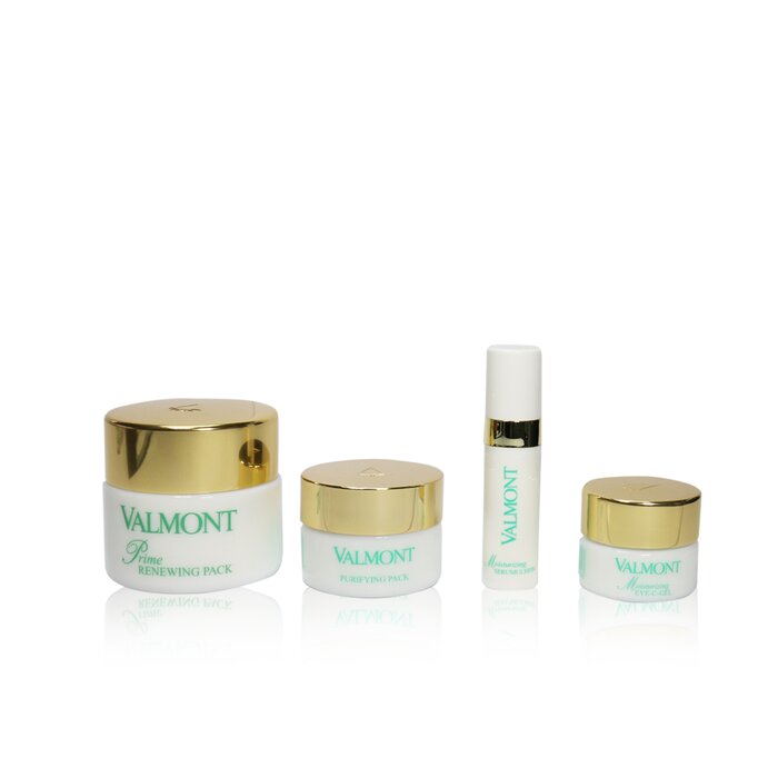 Valmont Prime Renewing Pack Loves You Set : Purifying Pack Face Mask 15ml+Moisturizing Eye-C-Gel 5ml+Moisturizing Serumulsion 5ml+Prime Renewing Pack 30ml 4pcs+1caseProduct Thumbnail