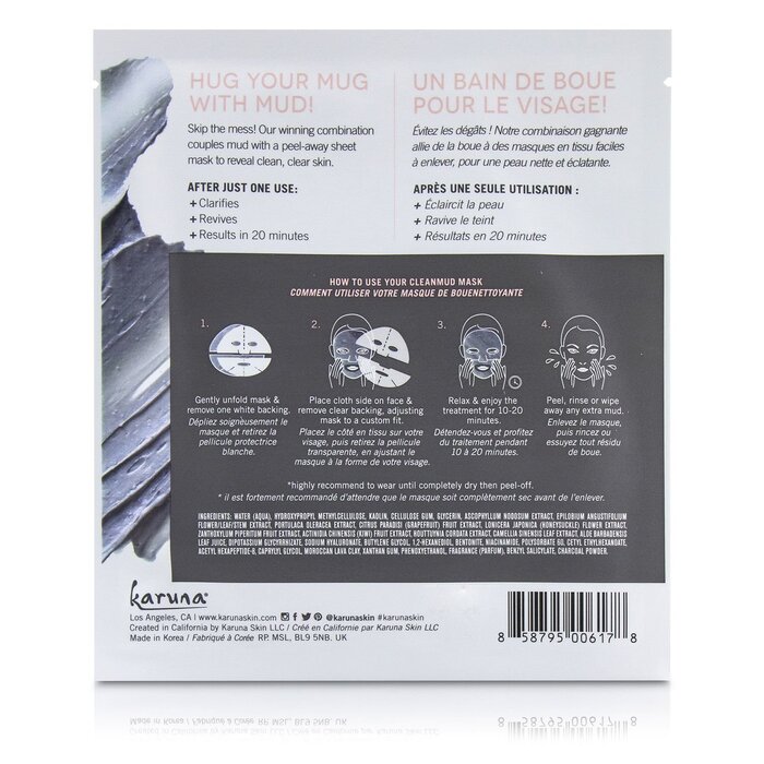Karuna CleanMud Face Mask (Exp. Date 08/2020) 4sheetsProduct Thumbnail