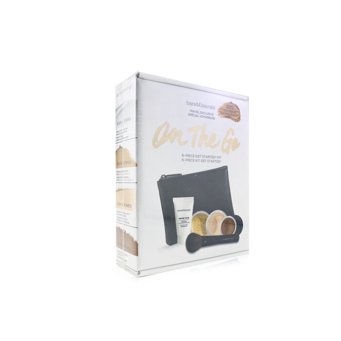 BareMinerals On The Go 6 Piece Get Started Kit (1x Primer, 1x Foundation 1x Mineral Veil, 1x All Over Face Color) 5pcs+1clutchProduct Thumbnail