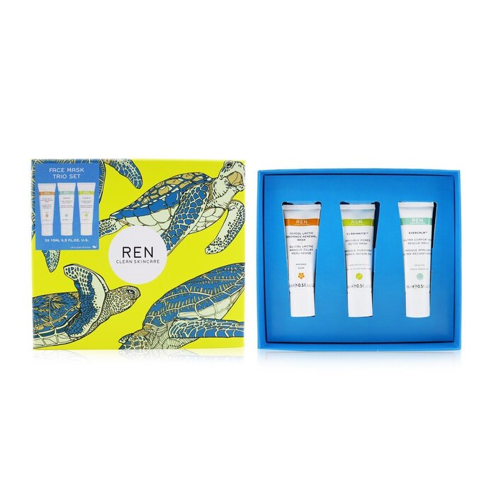 Ren Face Mask Trio Set: Glycol Lactic Mask 15ml + Evercalm Mask 15ml + Clarimatte Mask 15ml 3x15ml/0.5ozProduct Thumbnail