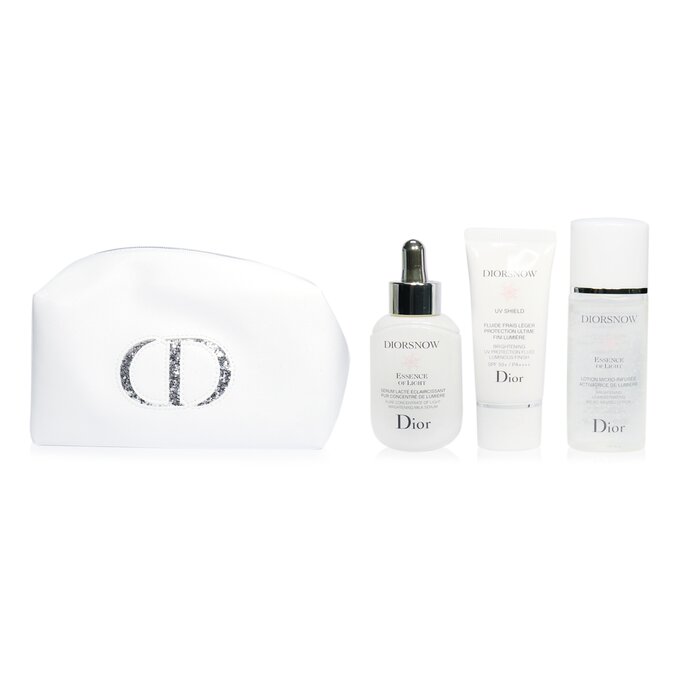 Christian Dior Diorsnow Brightening Collection: Milk Serum + Micro-Infused Lotion + UV Protection Fluid SPF50 + Pouch (Box Slightly Damaged) 3pcs+1pouchProduct Thumbnail
