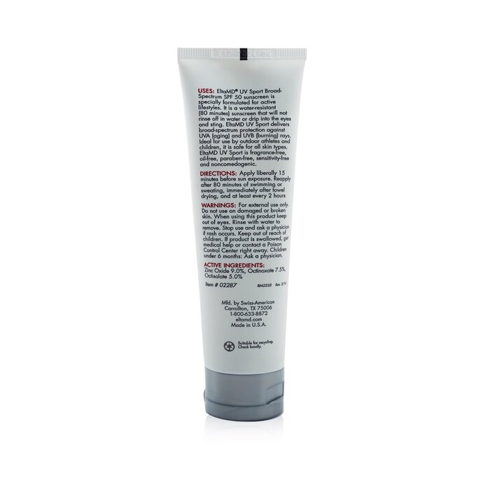 EltaMD UV Sport Water-Resistant Full-Body Sunscreen SPF 50 (Unboxed) 85g/3ozProduct Thumbnail