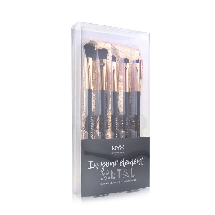 NYX In Your Element Metal Brush Set 5pcs+1PouchProduct Thumbnail