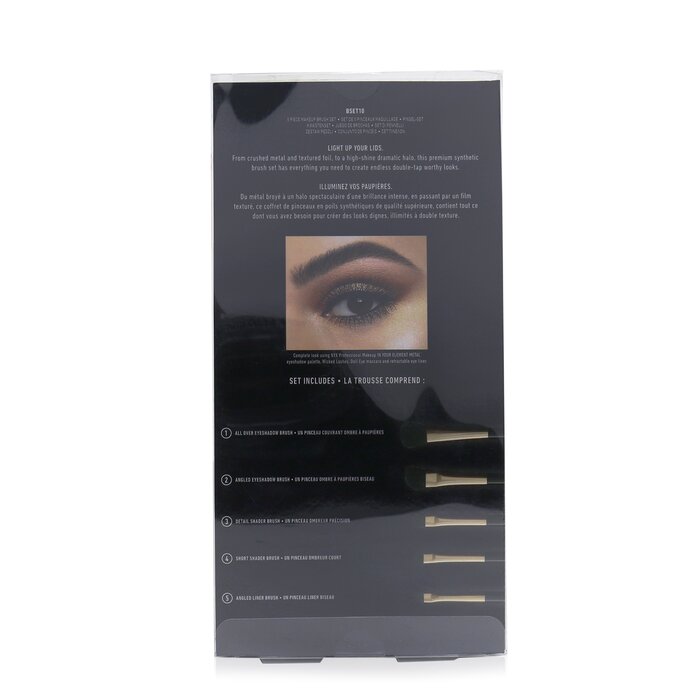NYX In Your Element Metal Brush Set 5pcs+1PouchProduct Thumbnail