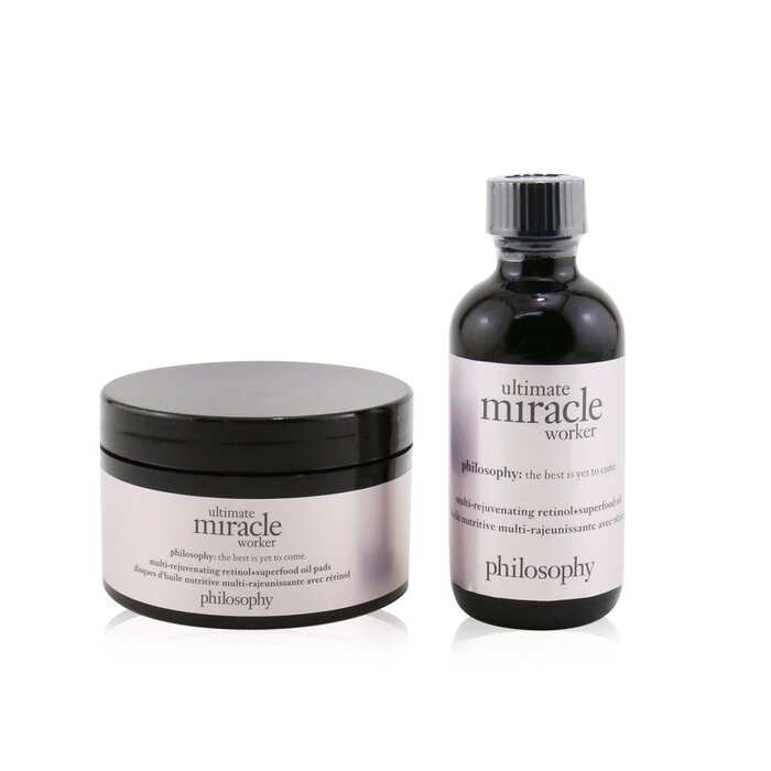Philosophy Ultimate Miracle Worker Multi-Rejuvenating Retinol+Superfood Oil & Pads 60padsProduct Thumbnail