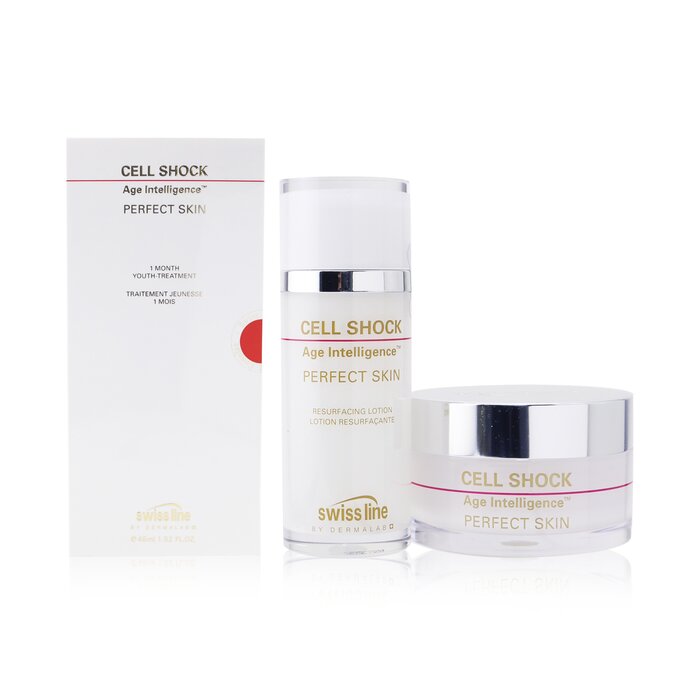 Swissline Cell Shock Age Intelligence Perfect Skin 1 Month Youth-Treatment (Exp. Date 11/2020) 45ml+60padsProduct Thumbnail