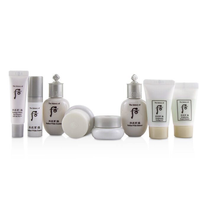 Whoo (The History Of Whoo) Gongjinhyang Seol Radiant Whitening 8 pcs Gift Set: Balancer + Emulsion + Essence + Moisture Cream + Ultimate Corrector + Sun Essence + Peeling Gel + Foam Cleanser (Exp. Date 12/2020) 8pcsProduct Thumbnail