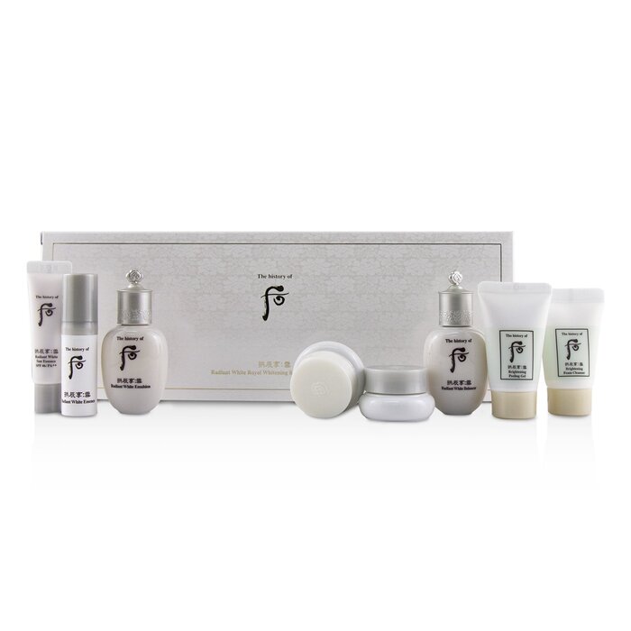 Whoo (The History Of Whoo) Gongjinhyang Seol Radiant Whitening 8 pcs Gift Set: Balancer + Emulsion + Essence + Moisture Cream + Ultimate Corrector + Sun Essence + Peeling Gel + Foam Cleanser (Exp. Date 12/2020) 8pcsProduct Thumbnail