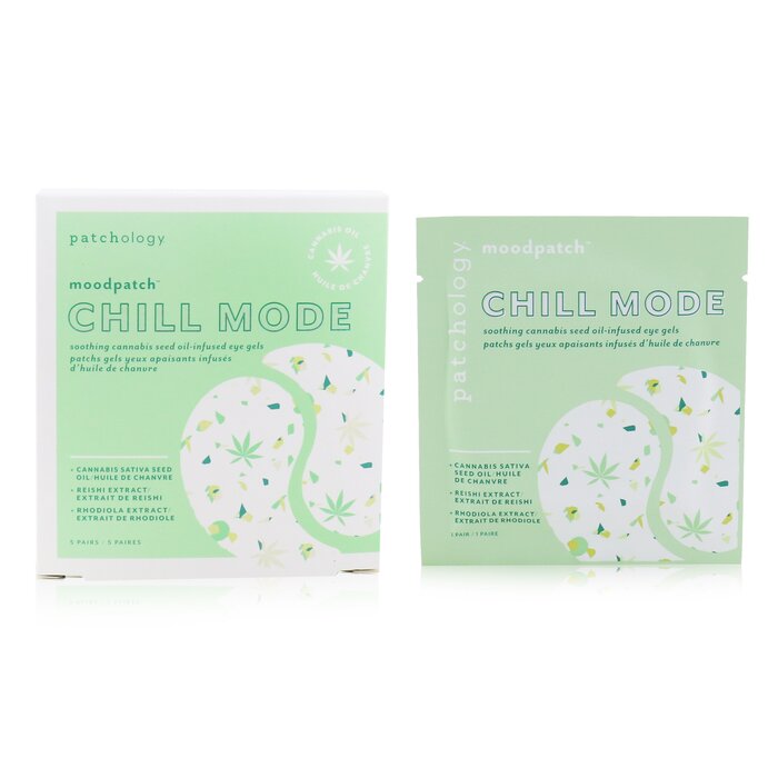 Patchology Moodpatch - Chill Mode Soothing Cannabis Seed Oil-Infused Eye Gels (Cannabis Sativa Seed Oil+Reishi & Rhodiola Extract) 5pairsProduct Thumbnail