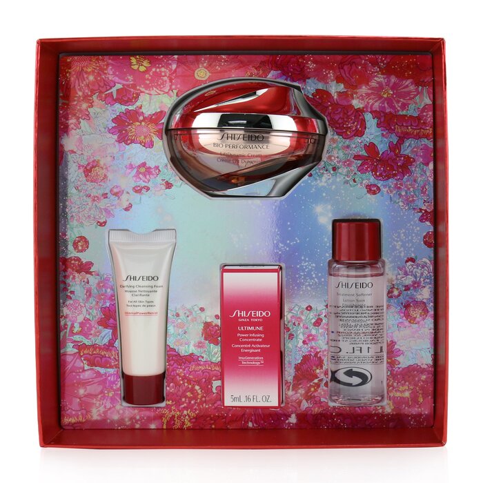 Shiseido مجموعة كريم Beauty Blossoms Bio-Performance LiftDynamic: كريم LiftDynamic 50مل + رغوة منظفة 15مل + ملين 30مل + محلول Ultimune 5مل 4pcsProduct Thumbnail