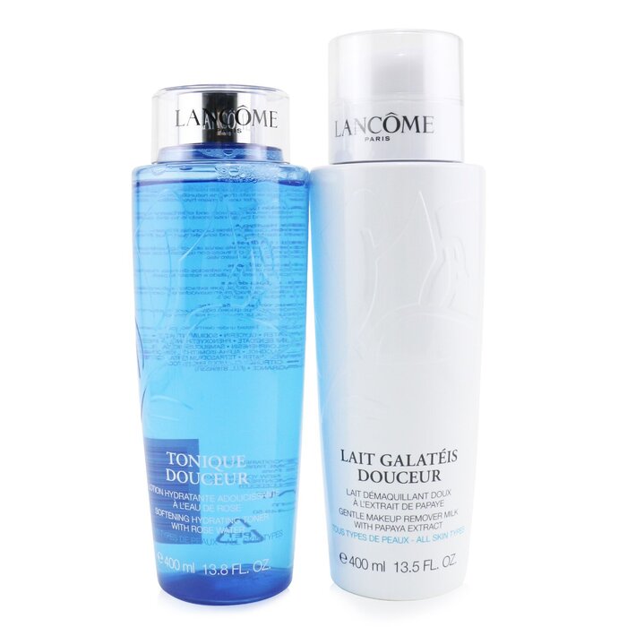 Lancome Lancome Set: Tonique Douceur 400ml/13.4oz + Galateis Douceur 400ml/13.4oz 2pcs+1bagProduct Thumbnail