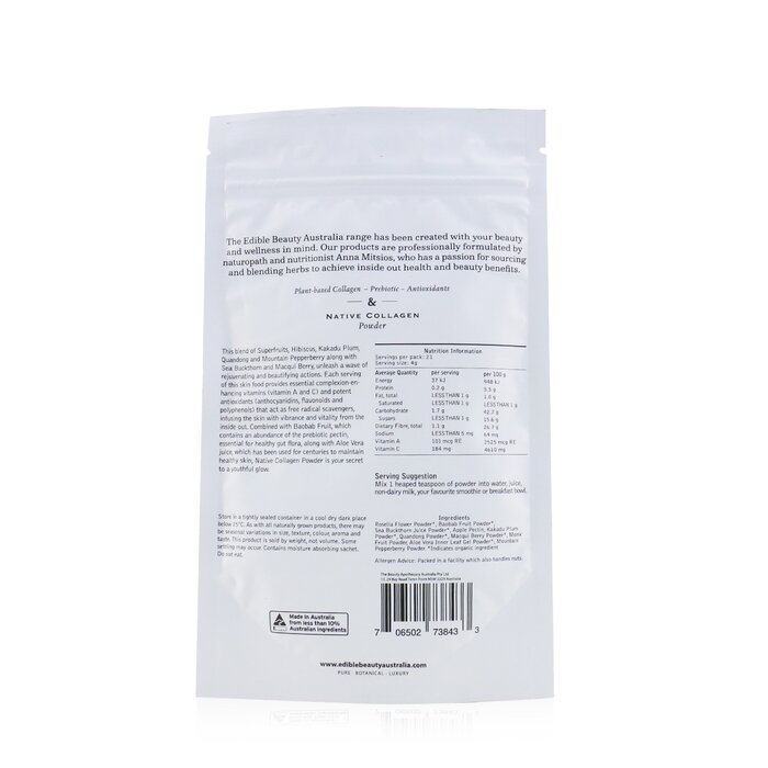 Edible Beauty Native Collagen Powder 85gProduct Thumbnail