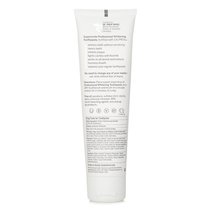 Supersmile Профессиональная Отбеливающая Зубная Паста - Оригинальная Мята (Срок Годности 08/2020) 119g/4.2ozProduct Thumbnail