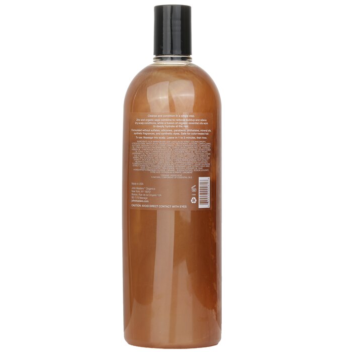 John Masters Organics 2-in-1 Shampoo & Conditioner For Dry Scalp with Zinc & Sage 1000ml/33.8ozProduct Thumbnail