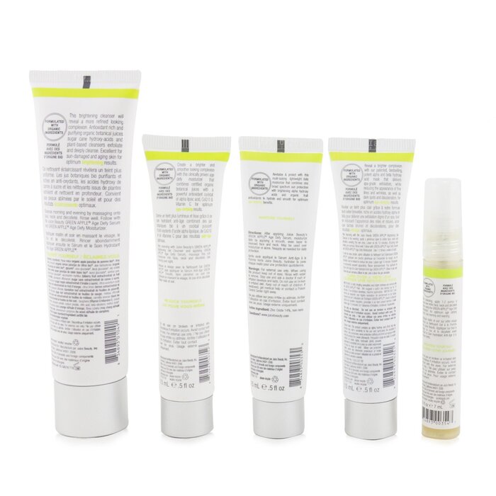 Juice Beauty Brightening Solutions Set: 30 Day Discovery Kit For Brightening & Correcting Uneven Skin Tone: Cleanser + Serum + Peel + Brightening Moisturizer SPF 15 + Age Defy Moisturizer 5pcsProduct Thumbnail