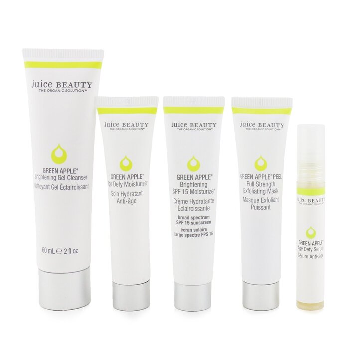 Juice Beauty Brightening Solutions Set: 30 Day Discovery Kit For Brightening & Correcting Uneven Skin Tone: Cleanser + Serum + Peel + Brightening Moisturizer SPF 15 + Age Defy Moisturizer 5pcsProduct Thumbnail