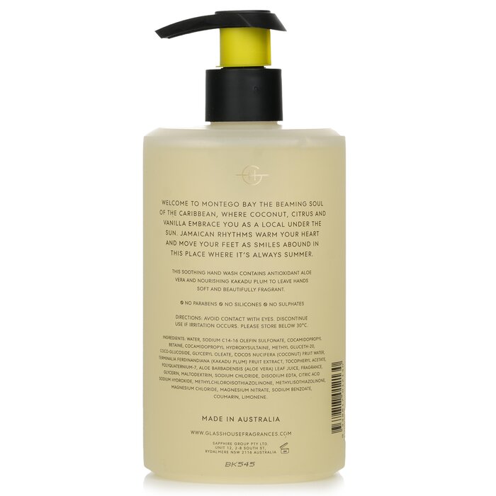 Glasshouse Hand Wash - Montego Bay Rhythm (Coconut & Lime) 450ml/15.2ozProduct Thumbnail