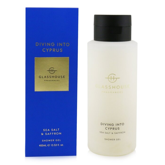Glasshouse Shower Gel - Diving Into Cyprus (Sea Salt & Saffron) 400ml/13.53ozProduct Thumbnail