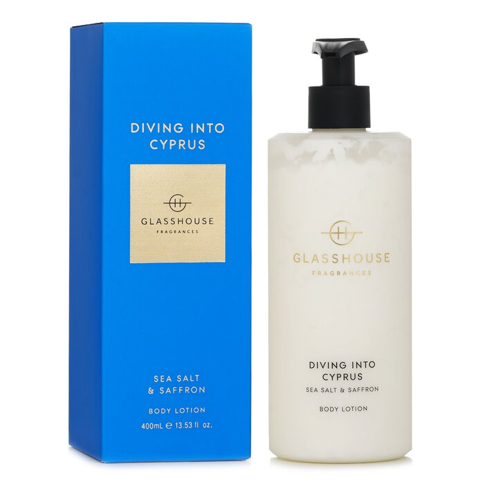 Glasshouse Body Lotion - Diving Into Cyprus (Sea Salt & Saffron) 400ml/13.53ozProduct Thumbnail
