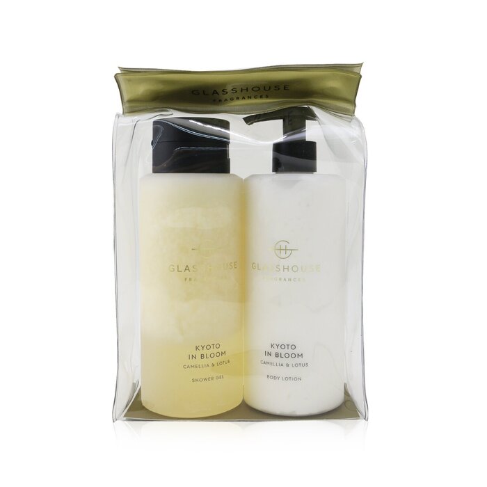 Glasshouse Kyoto In Bloom (Camellia & Lotus) Body Duo: Shower Gel + Body Lotion 2x400ml/13.52Product Thumbnail