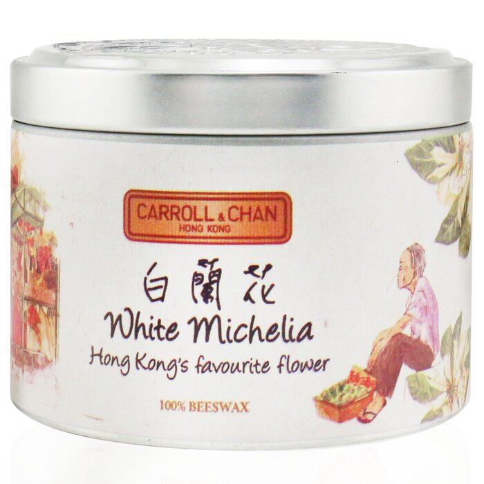 Carroll & Chan 100% Beeswax Tin Candle - White Michelia (8x6) cmProduct Thumbnail