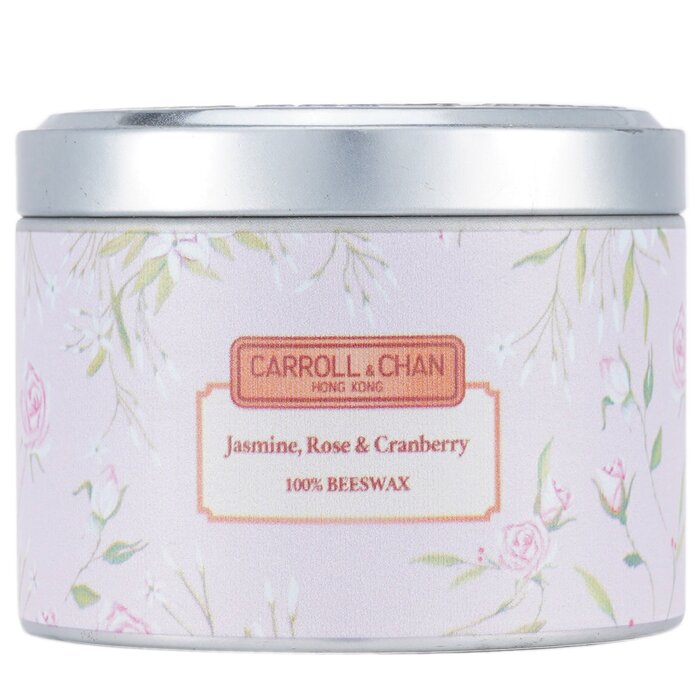 Carroll & Chan Vela en Lata 100% de Cera de Abejas - Jasmine Rose Cranberry  (8x6) cmProduct Thumbnail