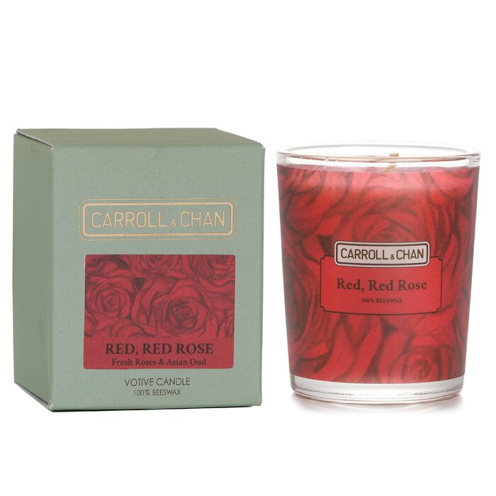 Carroll & Chan 100% Beeswax Votive Candle - Red Red Rose 65g/2.3ozProduct Thumbnail